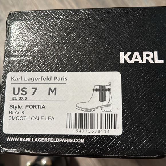 Karl Lagerfeld boots size 7 - Picture 9 of 9